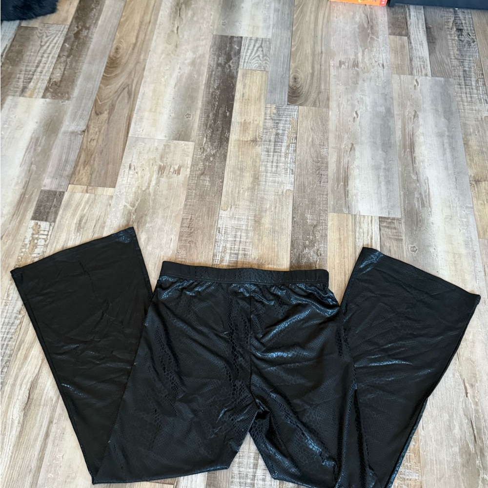 Womens snake skin bell bottoms
